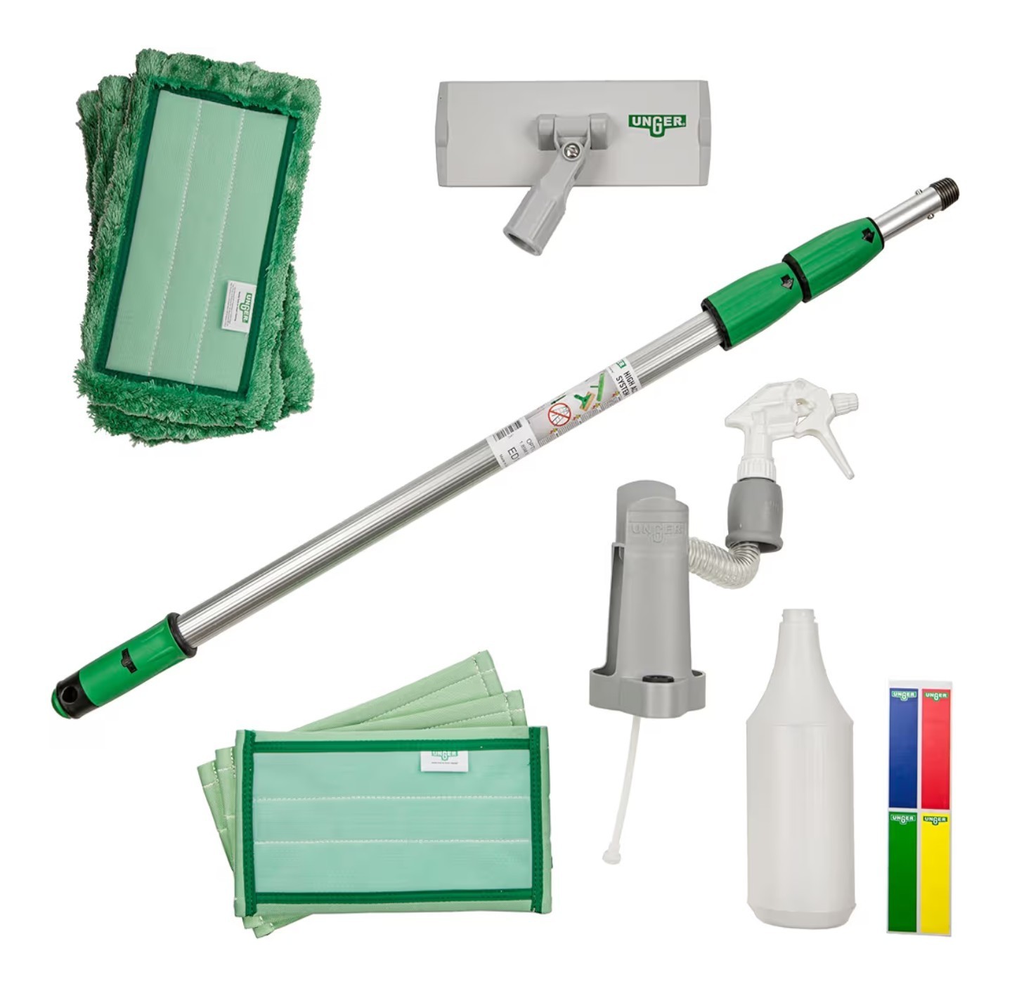 UNGER CK053 Window Clean System,72 in L Handle,Alum. 22F569