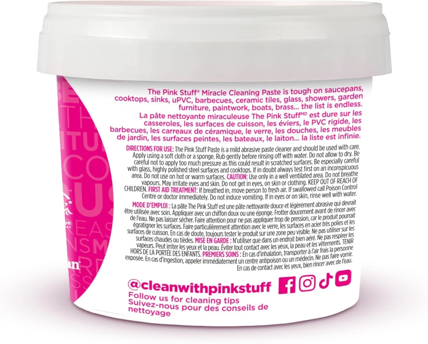 Stardrops The Pink Stuff, Miracle Cleaning Paste, All-Purpose Cleaner, 17.63 oz