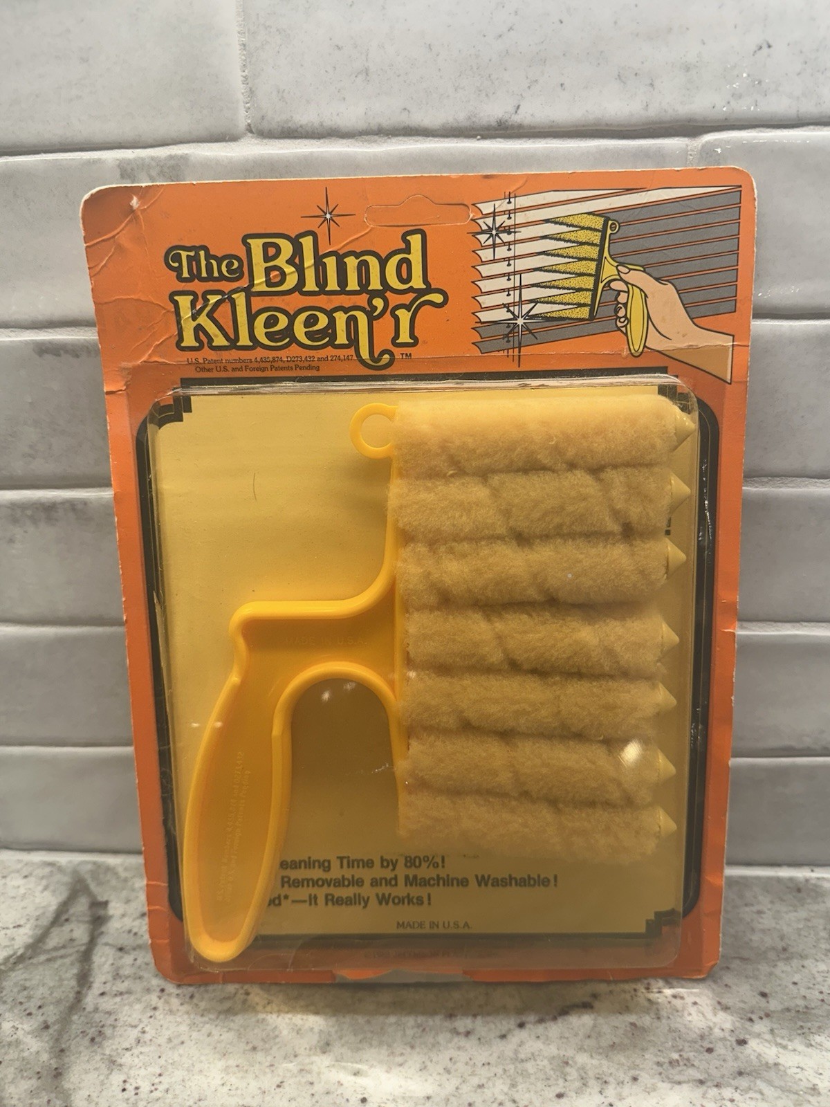 NOS Vintage 1983 Empire Brushes Inc The Blind Kleen’r Cleans Blinds Fast & Easy