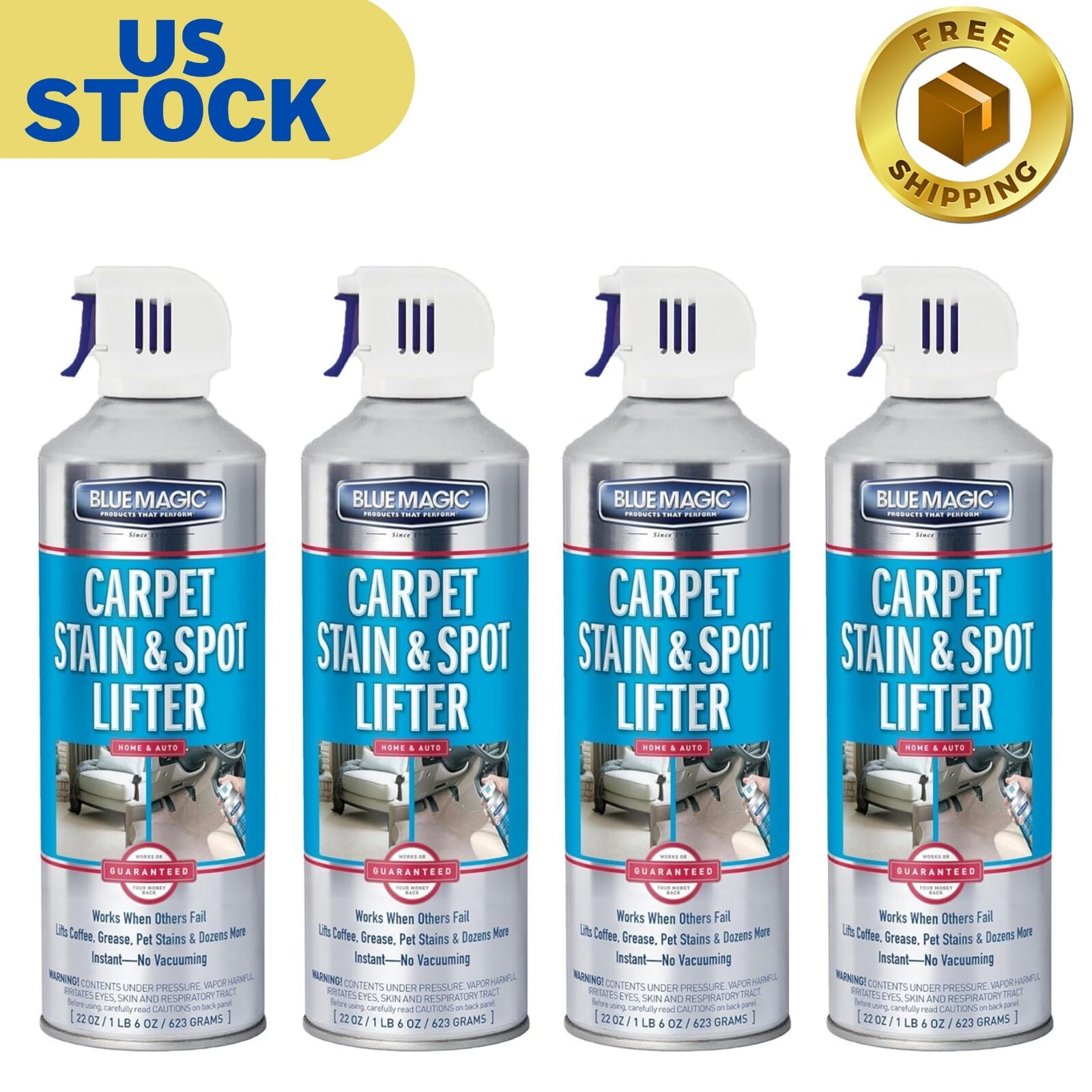 Carpet Stain & Spot Lifter – 22 oz. Aerosol Can (Pack of 4)
