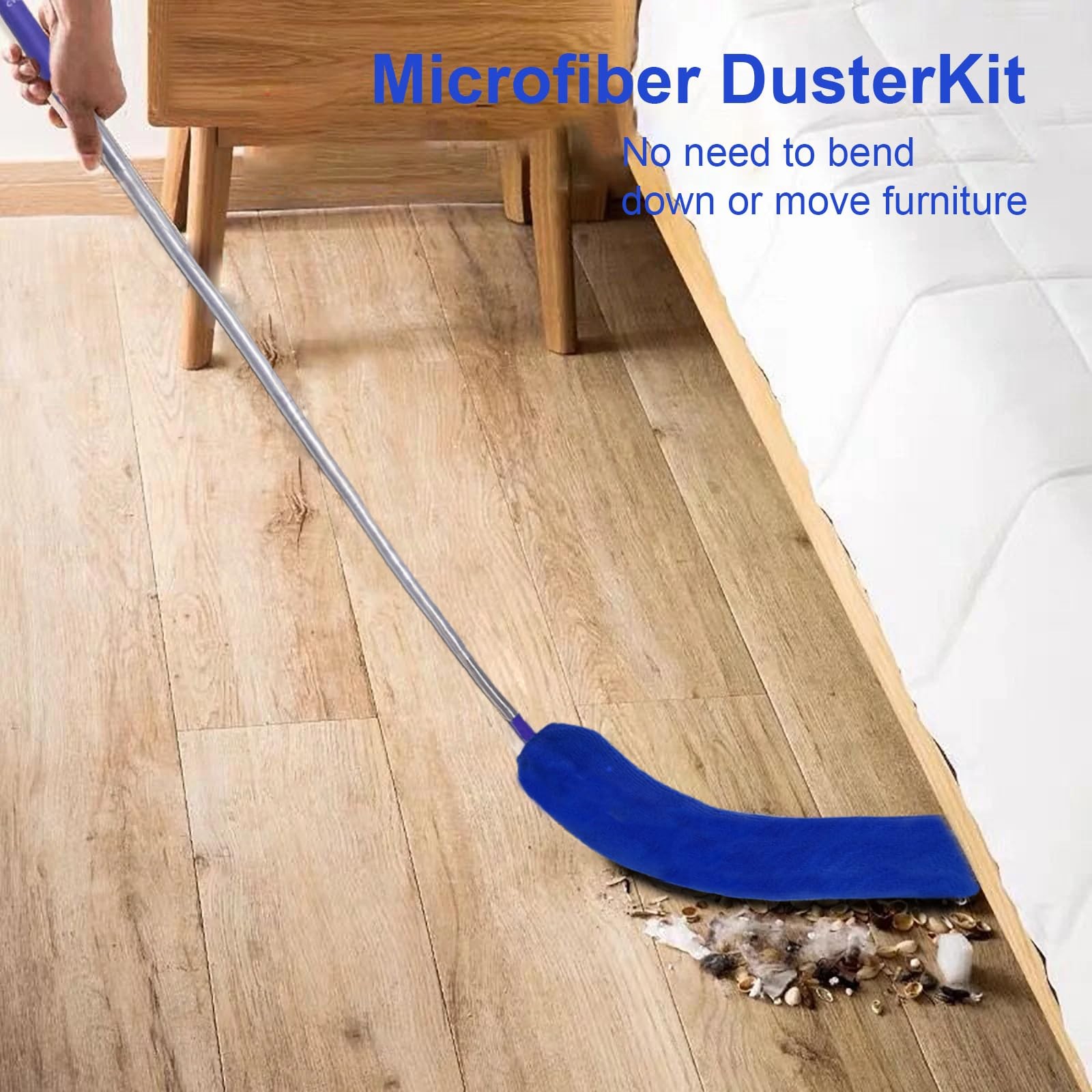 Dusters for Cleaning 9 in 1 Kit 100” Feather with Extension Pole Retractable