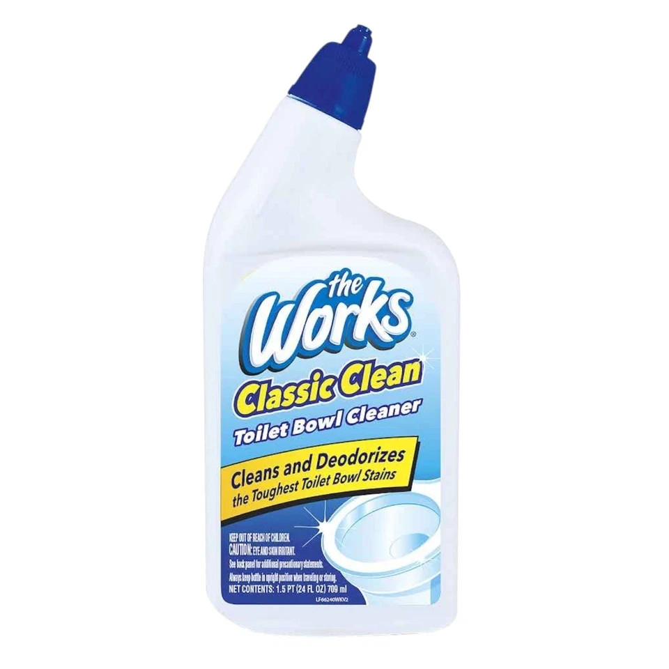 12 Pack The Works Classic Clean Toilet Bowl Cleaner 24 fl oz
