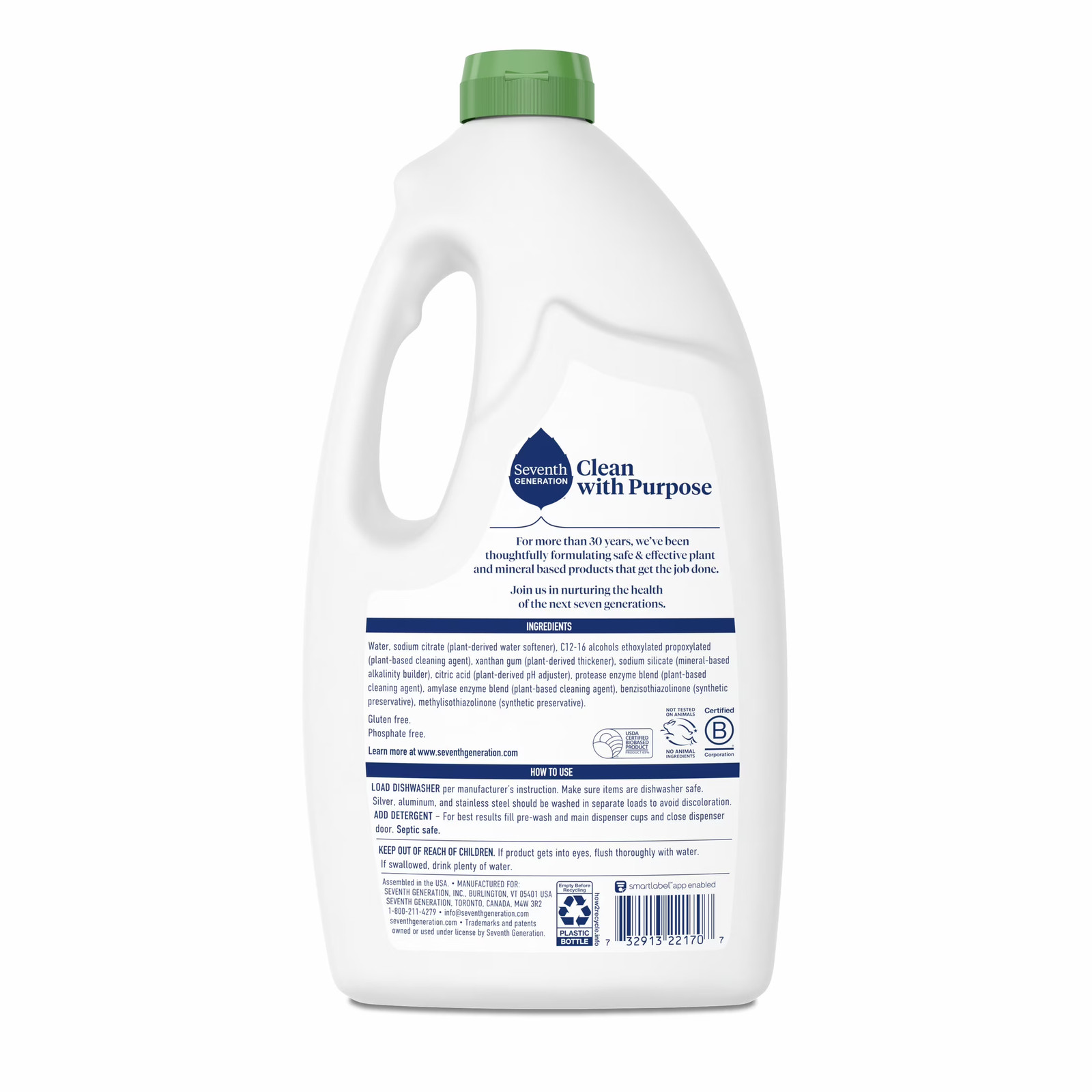 Liquid Dishwasher Detergent, and Clear Scent, 42 fl oz