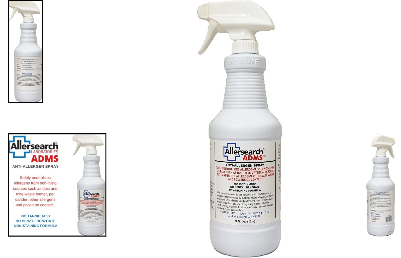 ADMS Anti-Allergen Spray 32 – Neutralizes Dust, Dander, and Pollen (600 sq ft)