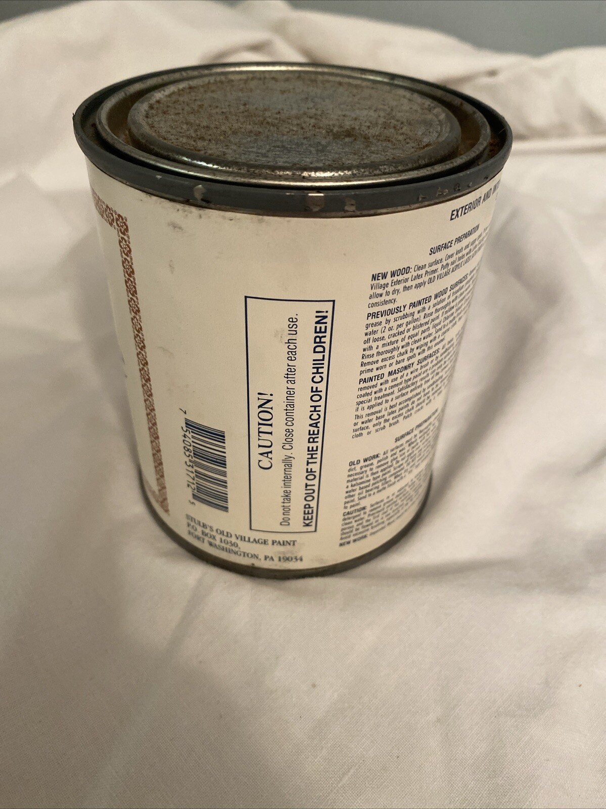 Olde Village Acrylic Latex Paints Satin Finish 1712 Colonial Green Pint