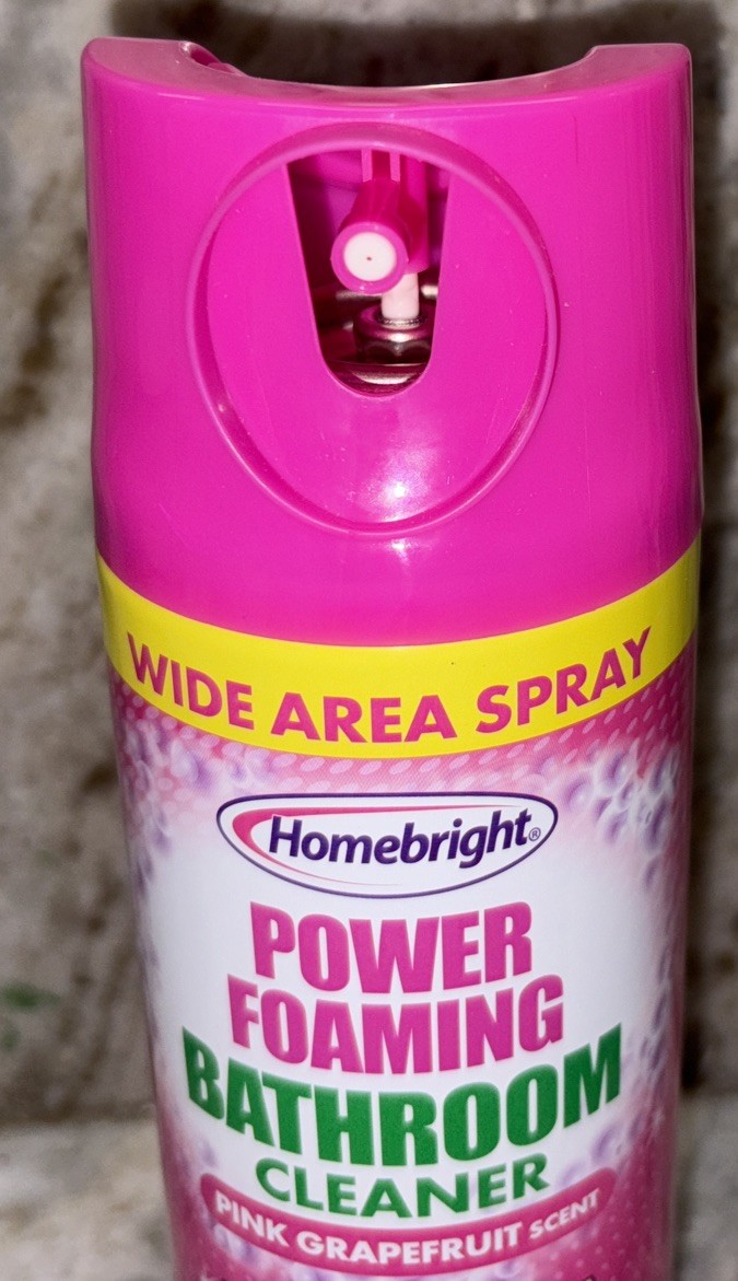 Homebright Power Foaming Bathroom Cleaner 10oz Pink Grapefruit Scent-NEW-SHIP24H