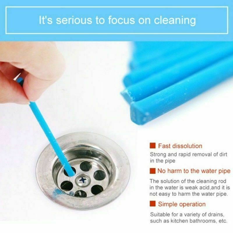 12/Pack Sani Sticks Keeps Drains And Pipes Clear And Odor Free Set As Seen On TV
