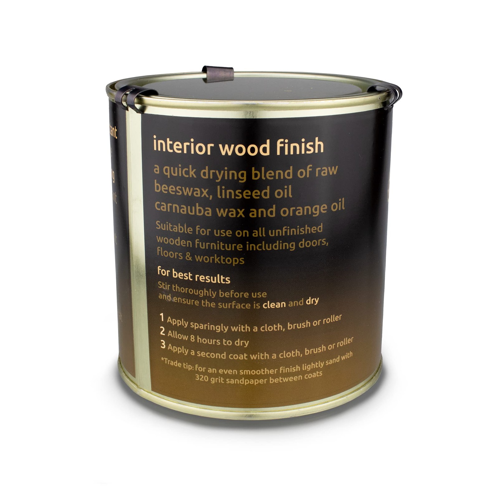 Gilboys Hard Wax Oil – Interior Wood Finish – 500ml – All Natural, Quick Drying,