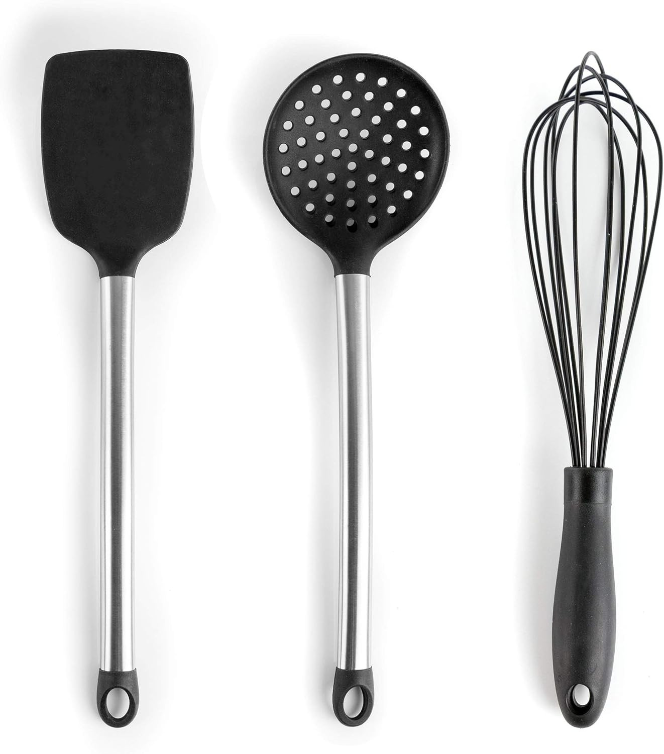 Tool Black Utensil Set, 14 Piece, Gray and Stainless Steel