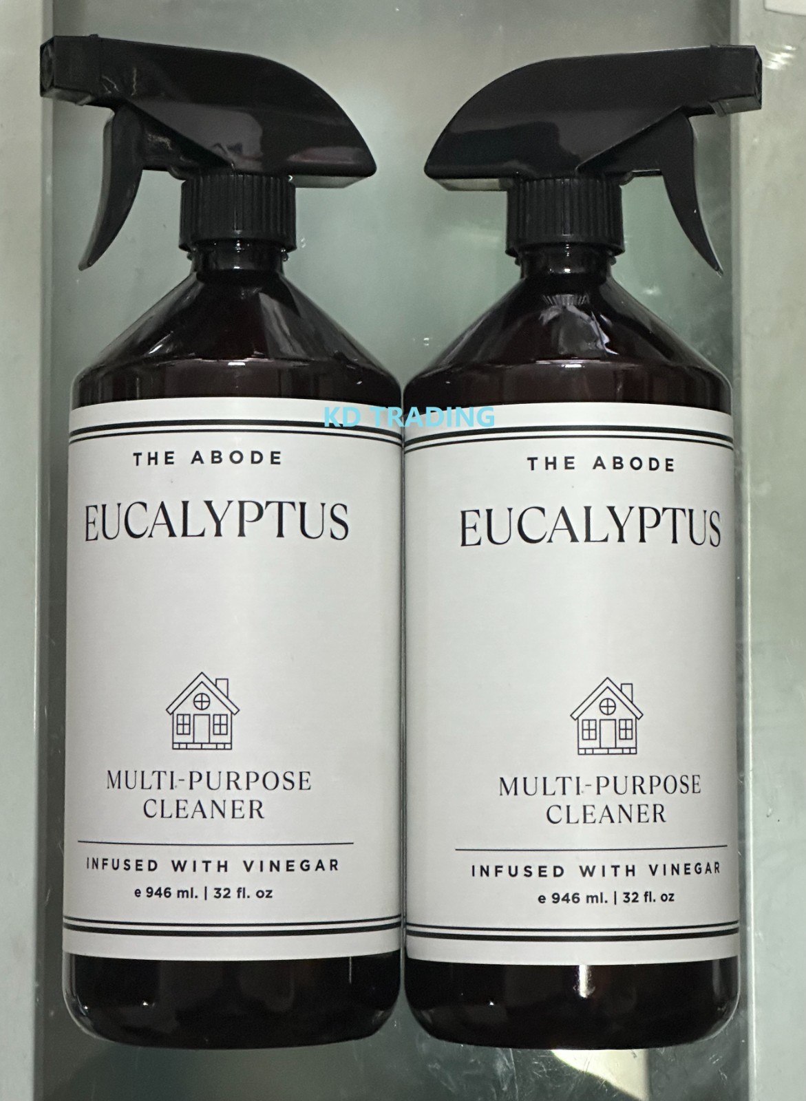 (2-Pk) THE ABODE ~ EUCALYPTUS Vinegar Kitchen Cleaner Refresher Deodorizer 946ML