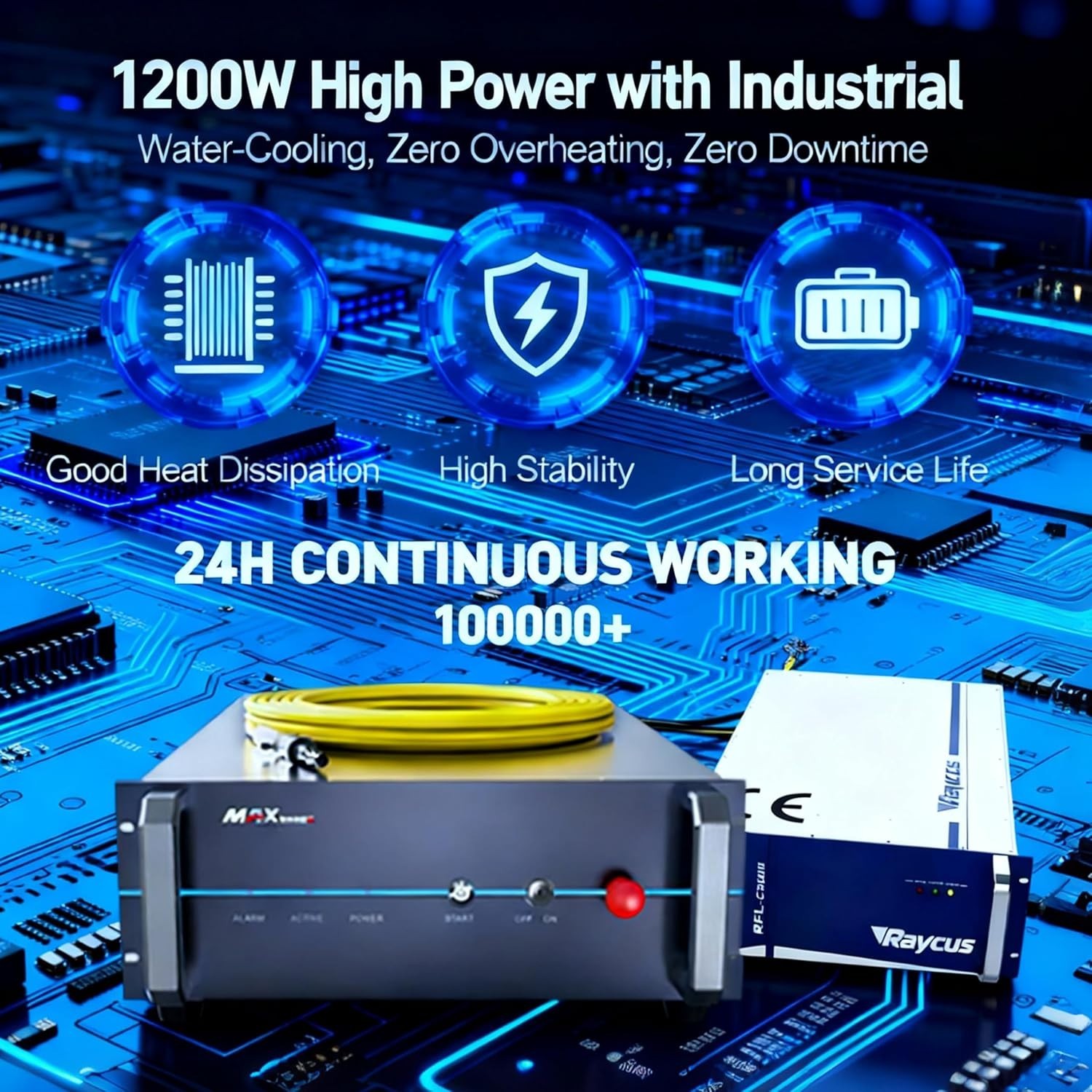 US STOCK 1500W Laser Cleaning Machine Double Wobble Laser Cleaner for Metal 220V