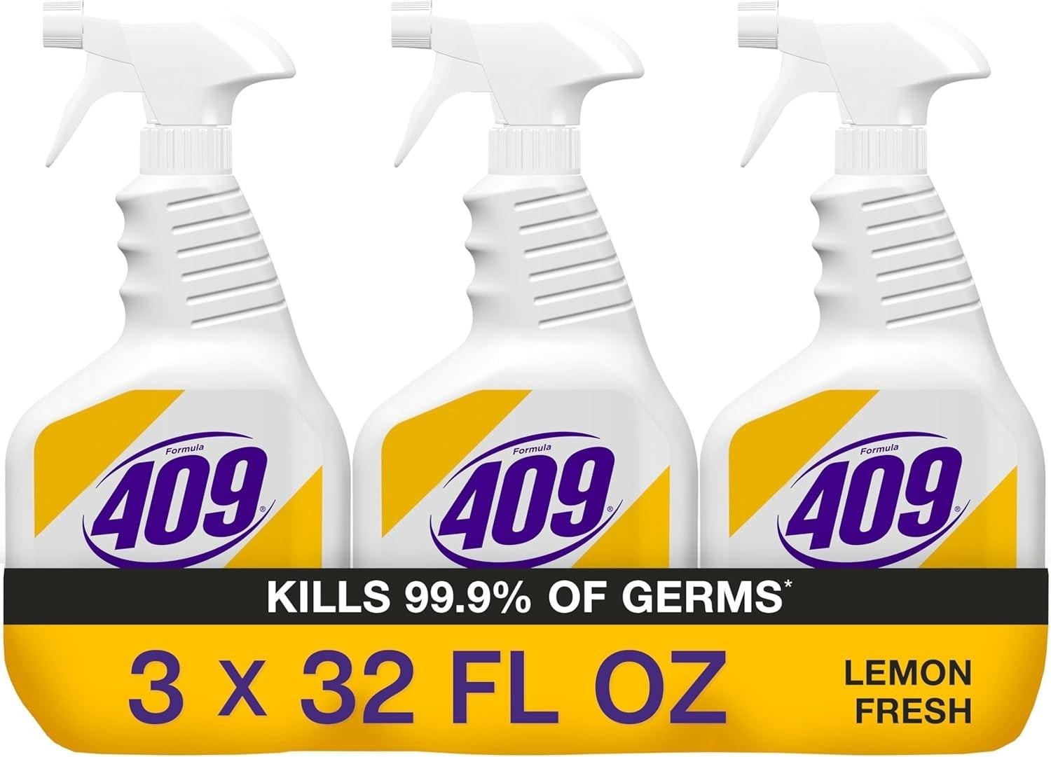 Formula 409 Multi-surface Cleaner Lemon Fresh, 32 Fluid Ounces, Pack of 3 New