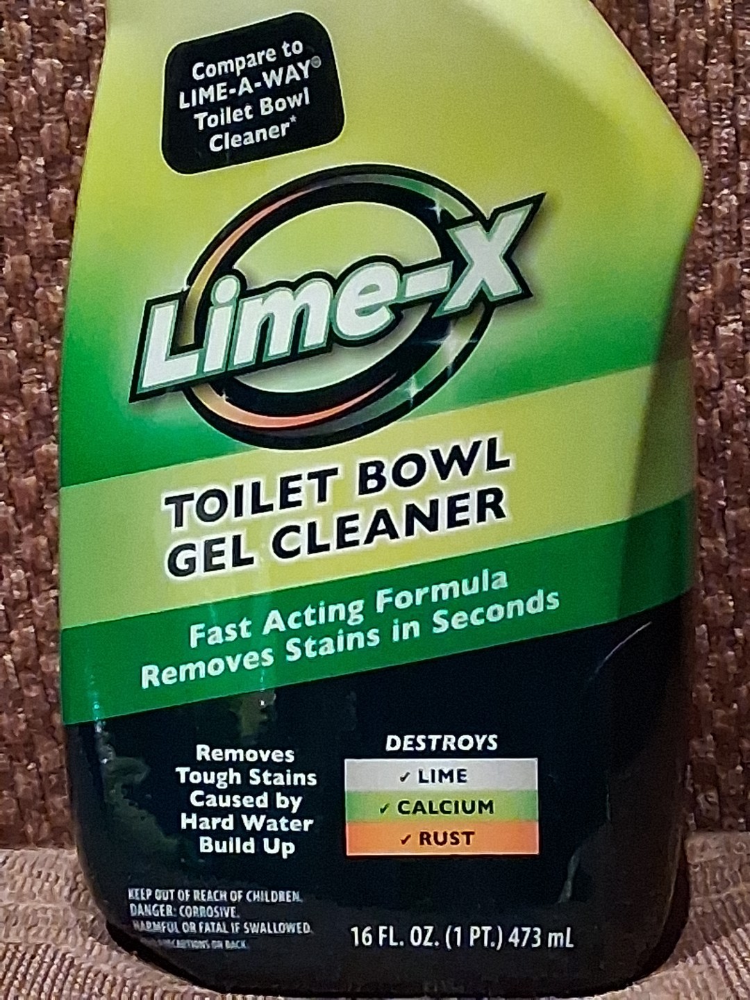 4 PACKS Lime-X Thick Gel Formula Toilet Bowl Cleaner / 16 fl oz