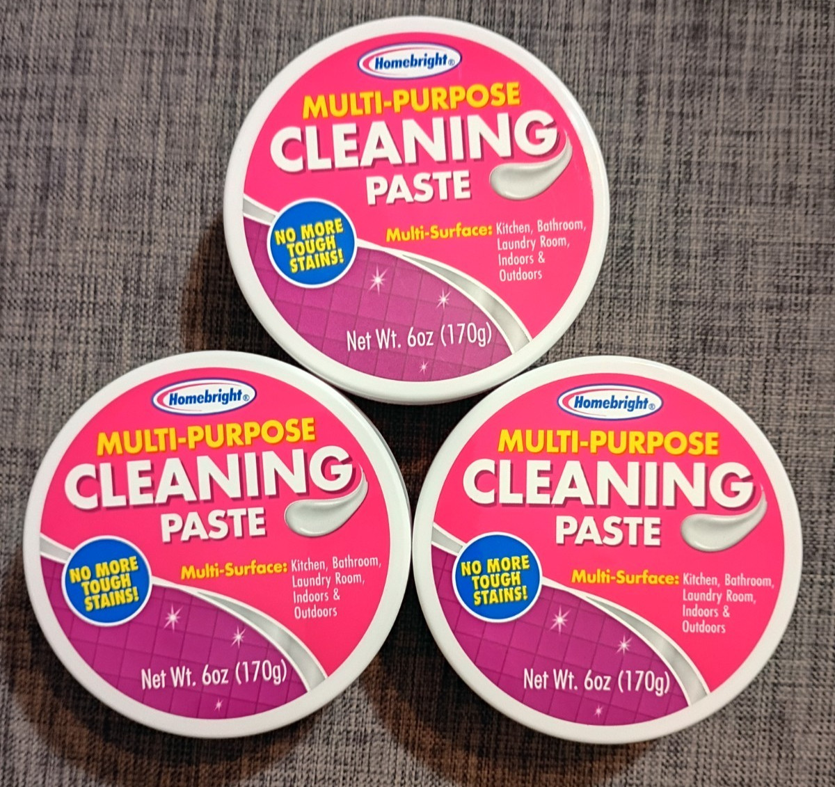 Multi-Purpose Cleaning Paste Home Kitchen Bathroom Laundry Supplies 6oz (3 Pack)