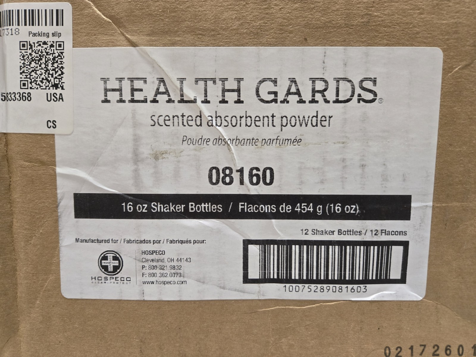 Health Gards Deodorizing Liquid Spill Absorbent- 16oz Each- CASE OF 12