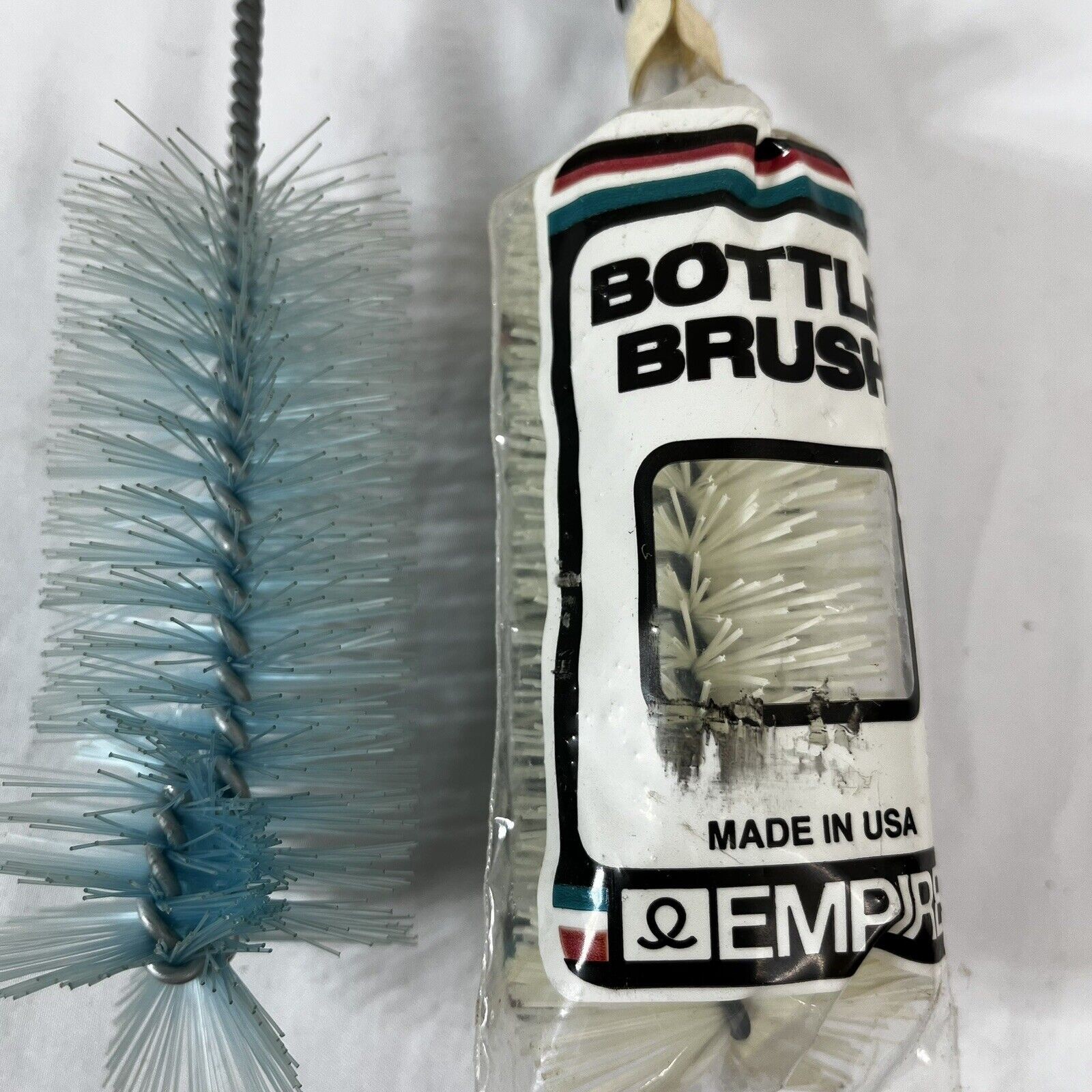 2 Vintage Empire Bottle Brush with Plastic Handle 10 inch New Old Stock