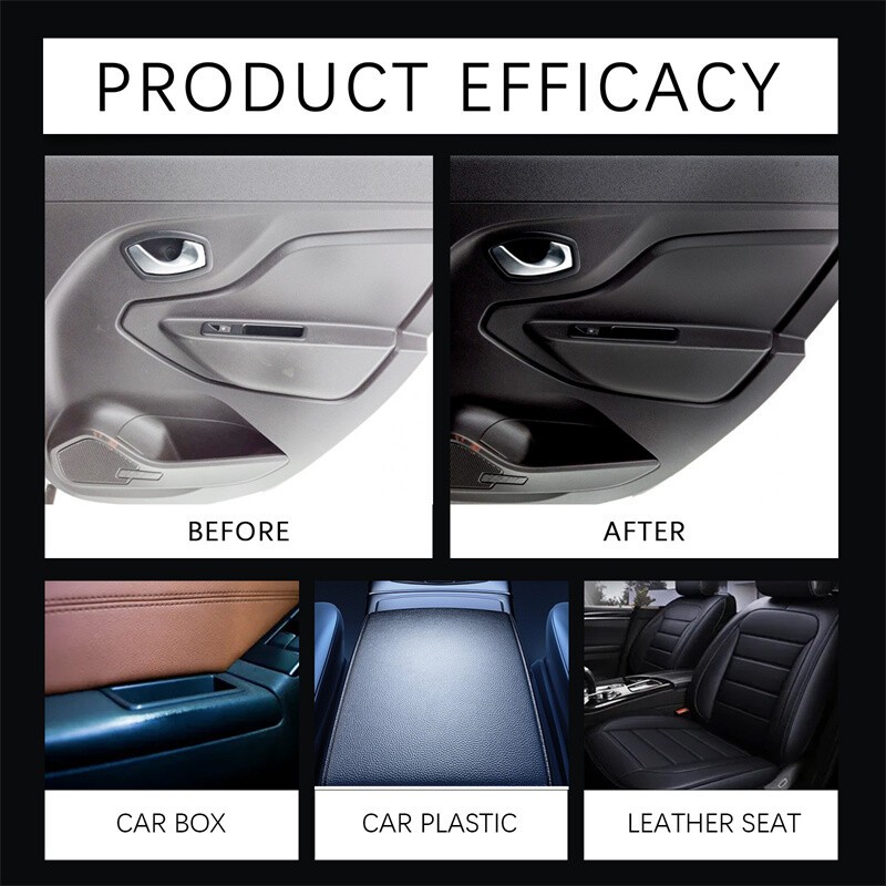 1-3Pack Car Interior Cleaner, 2026 New Polishing Cleaner for Interior Detailing