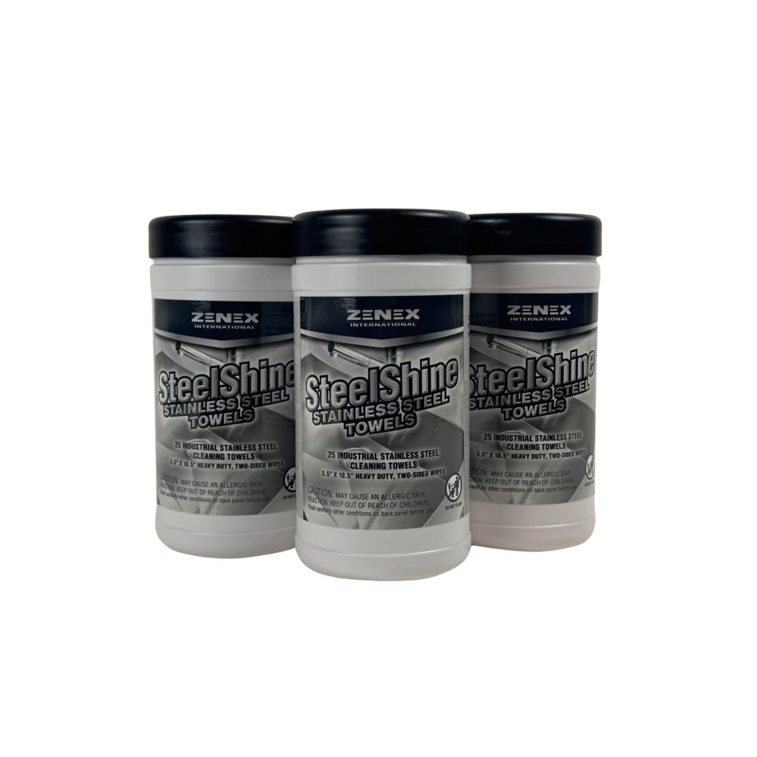 Stainless Steel Cleaning Wipes – Dual-Sided, 25 Sheets (3 Pack) | Remove Smudges