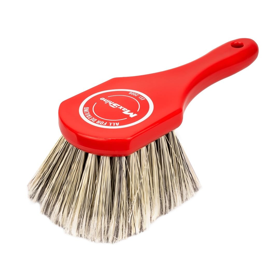 Universal Wheel & Body Cleaning Brush | Medium-Duty Car Detailing Brush with …