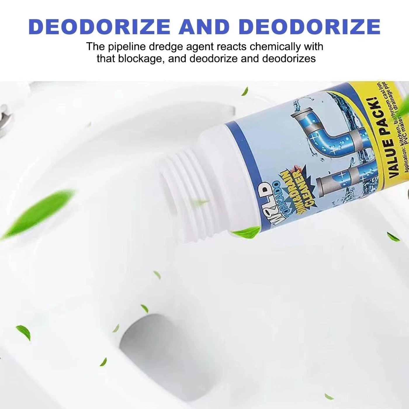 1~5x Wild Tornado Powerful Sink Drain Cleaner High Efficiency Clogging Cleaner