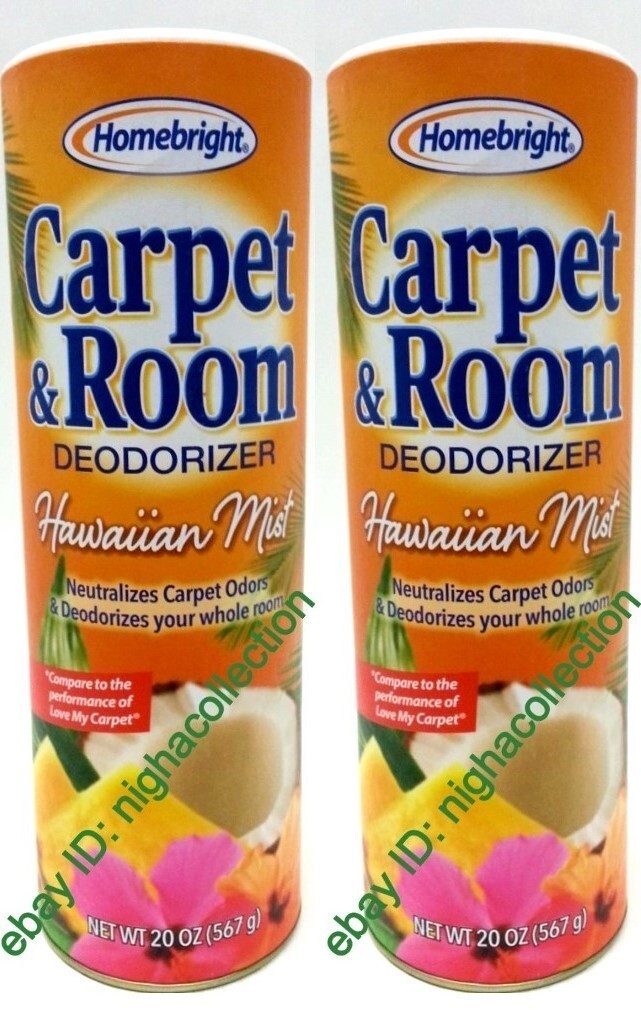 LOT 4 x H.Bright Carpet & Room Deodorizer HAWAIIAN MIST 20 Oz Each SEALED