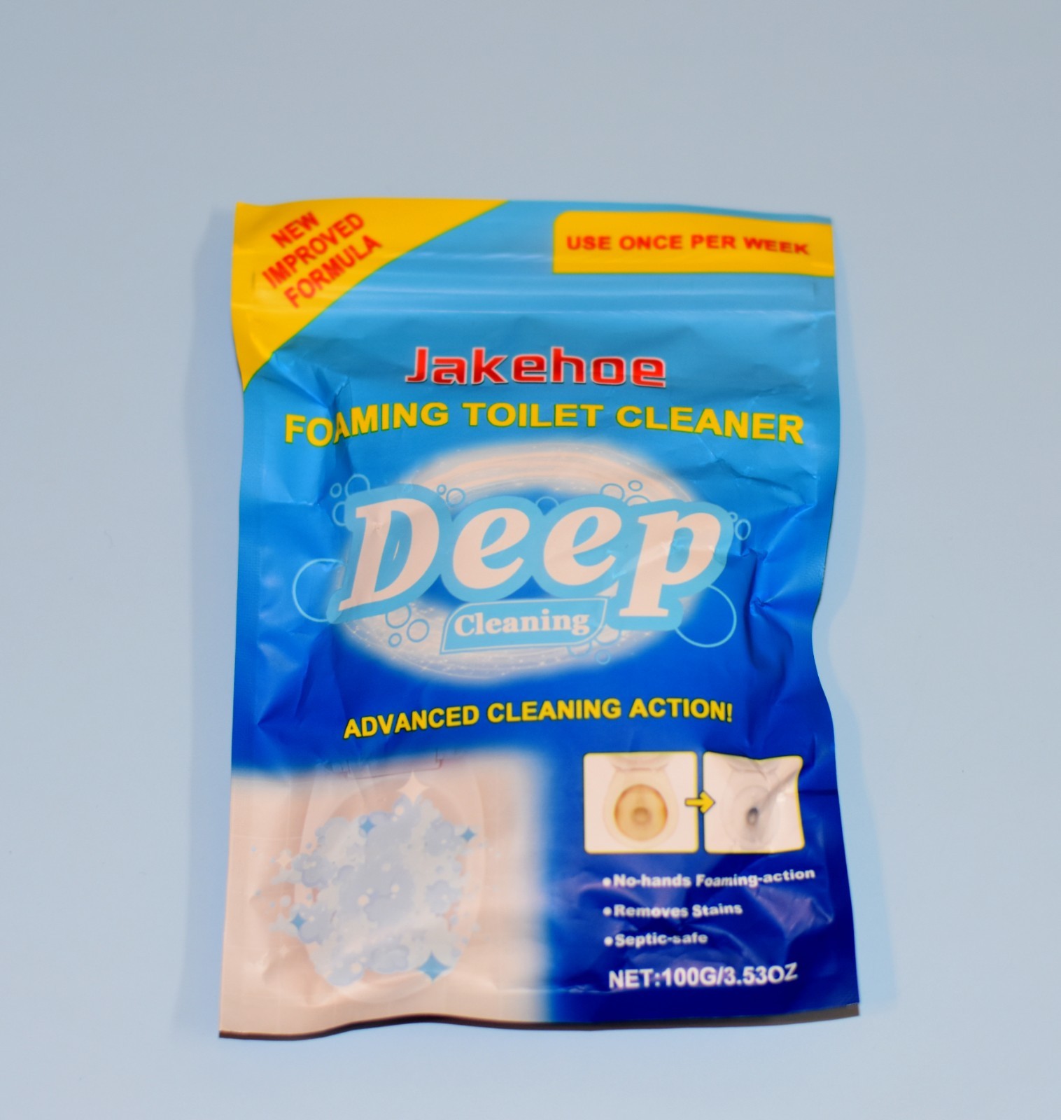 Jakehoe Foaming Toilet cleaner deep cleaning removes stains