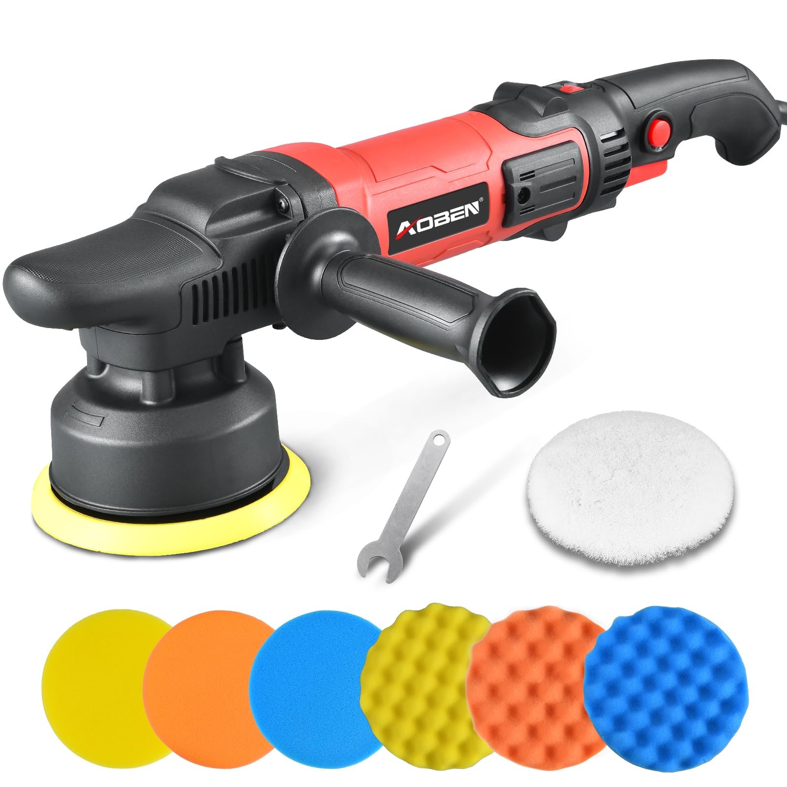 Buffer Polisher,5 inch Dual Action Polisher,Long Orbit 16mm Random Buffer Pol…