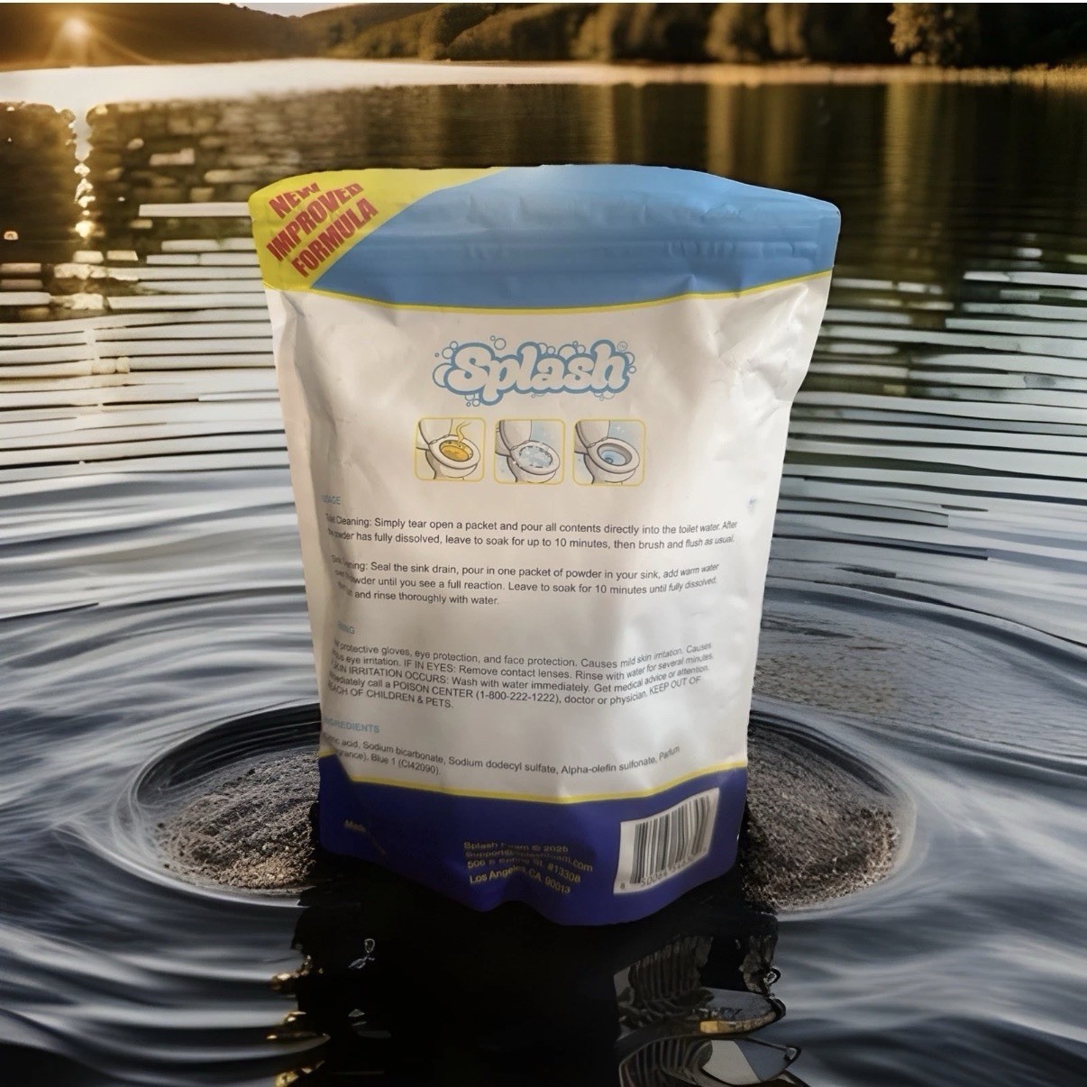 Splash Foaming Advanced Cleaner 350g 12.35oz Toilet Bowl Cleaning Powder 5/2026