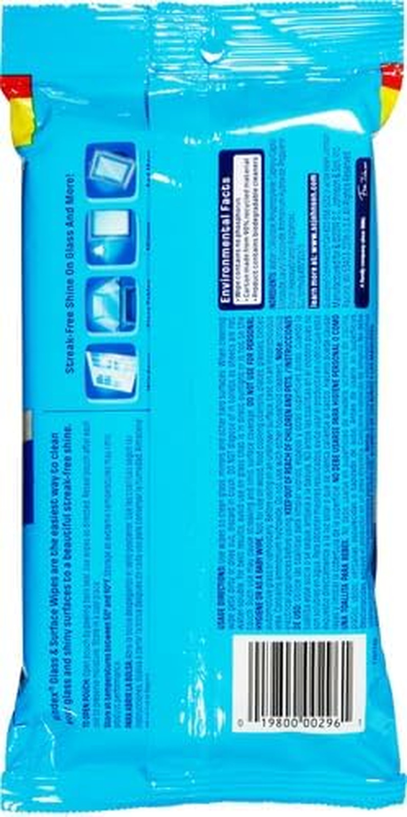 Windex Wipes Glass Cleaning, Pre-Moistened Glass and Surface Wipes to Clean Home