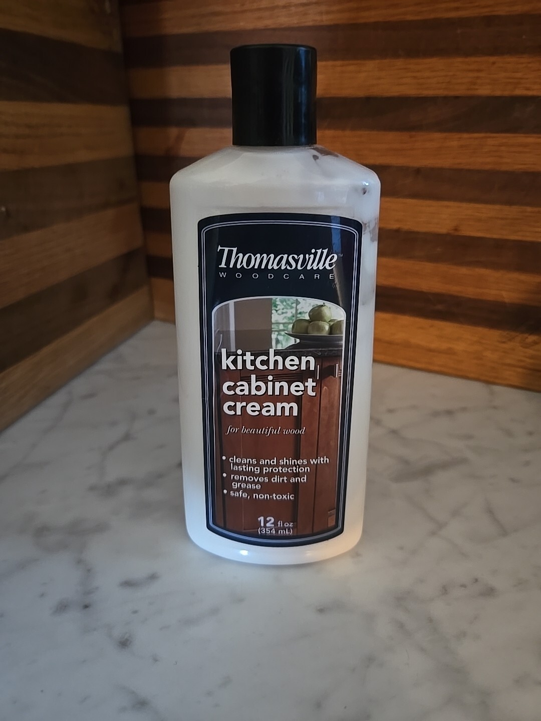 Thomasville Kitchen Cabinet Cream 12 oz Cleans Protects – 1/2 FULL