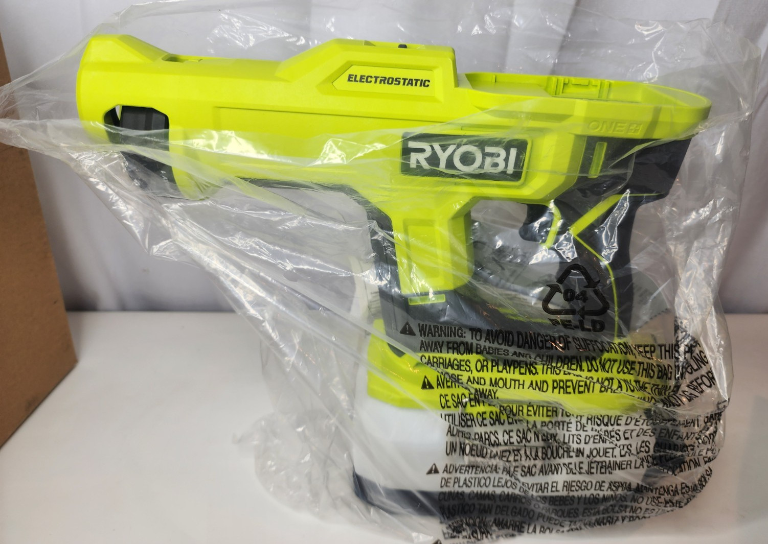 Ryobi PSP02B ONE+ 18V Cordless Electrostatic Sprayer Green & extra 1 Liter Tank