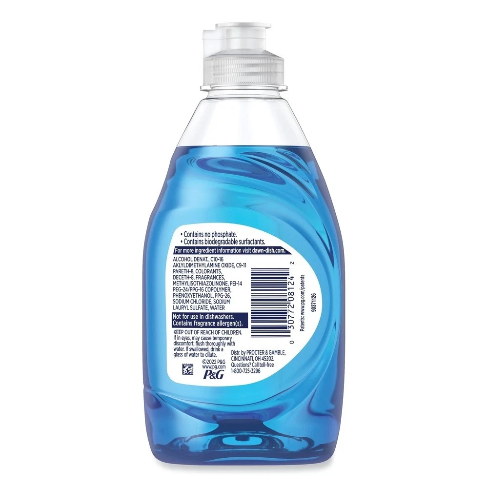 Dawn Liquid Dish Detergent, Dawn Original Scent, 7.5 oz Bottle, 12/Carton