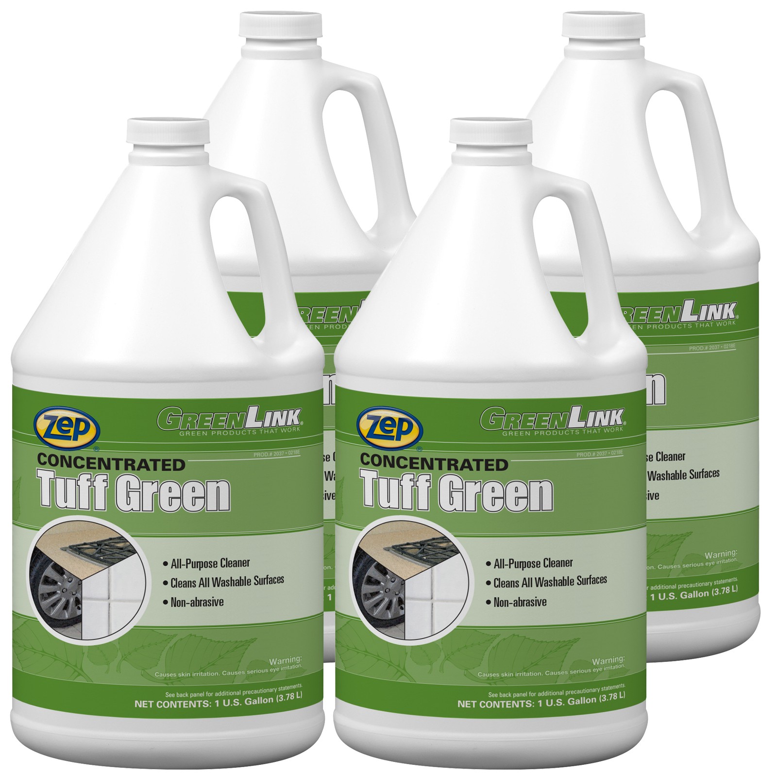 Zep Tuff Green All-Purpose Cleaner Concentrate – 1 Gallon (Case of 4) 203724 –