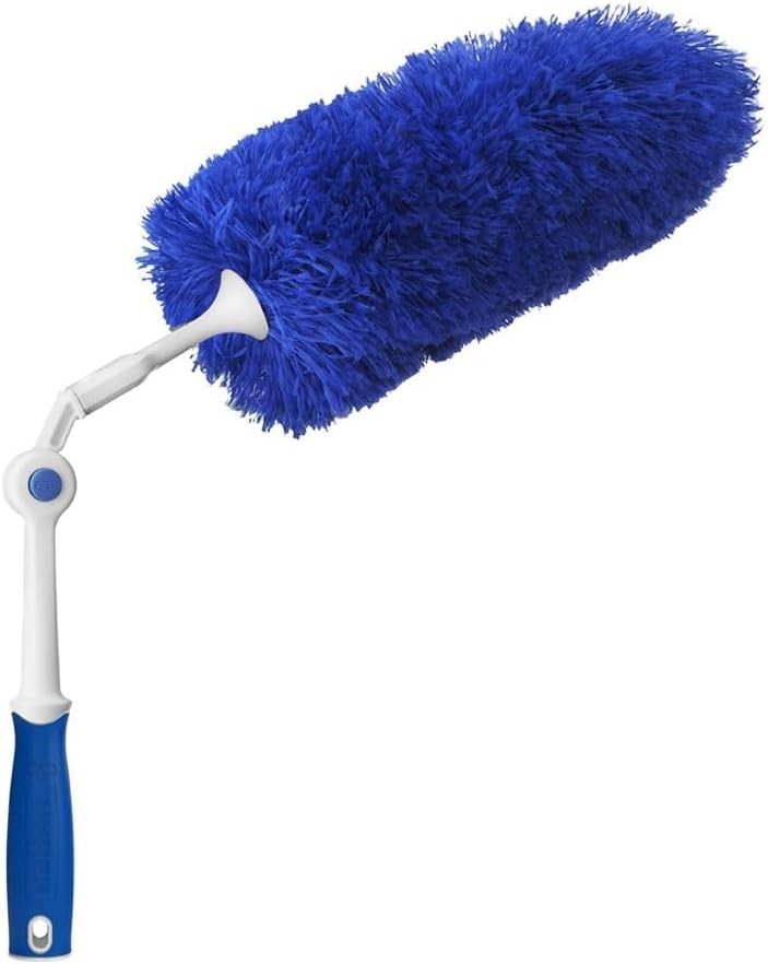 Unger Connect and Clean Microfiber Duster with Pivoting Handle, Dusters for Clea