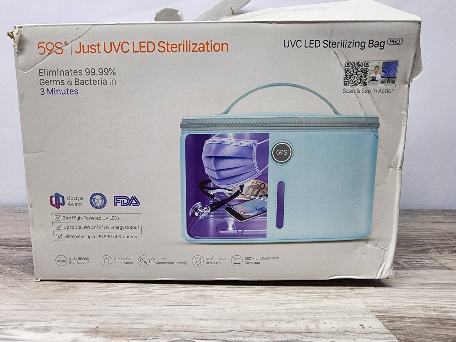 59S UV-C LED Sterilizing Storage Bag Pro