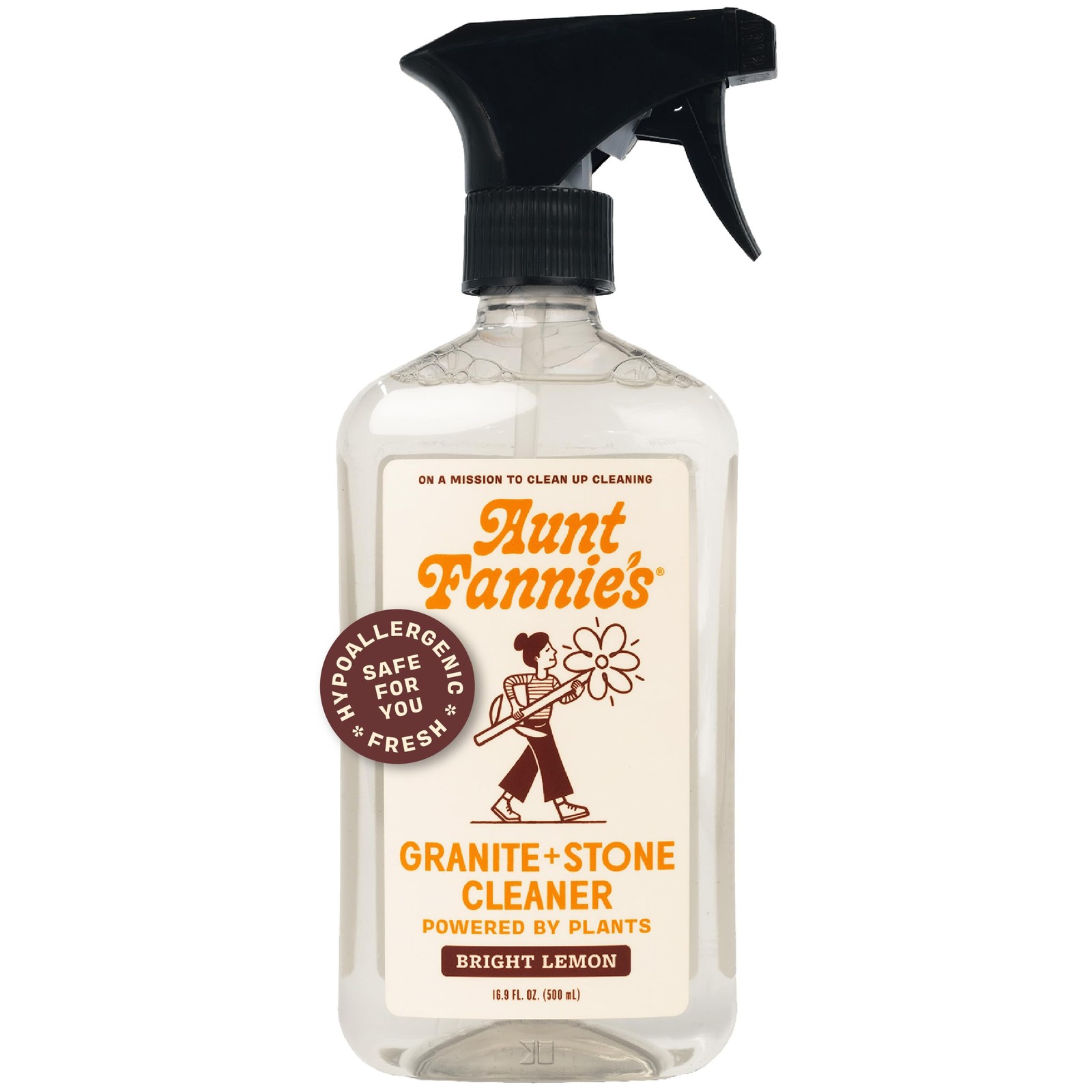 Aunt Fannie’s Granite and Stone Cleaner, Plant Based 16.9 Fl Oz (Pack of 1)