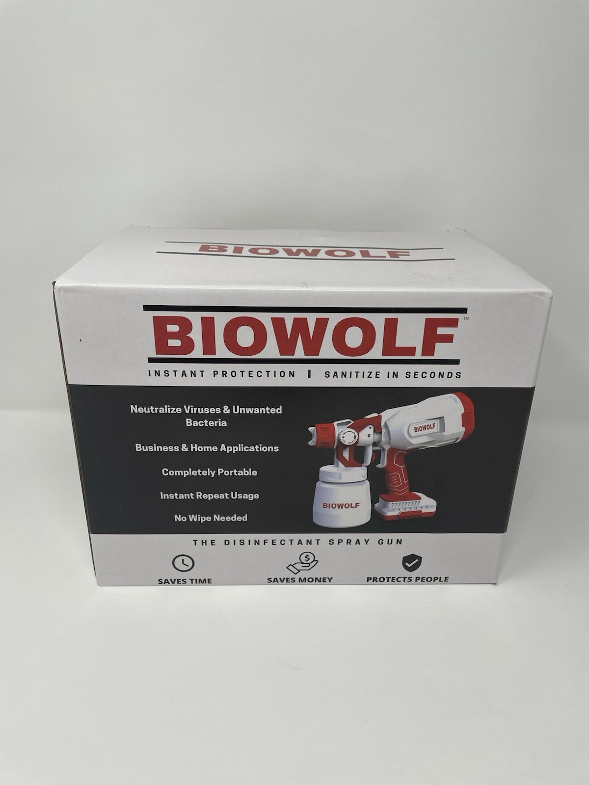 BioWolf Disinfectant Spray Gun – New in Box – Cordless Portable Sanitizer
