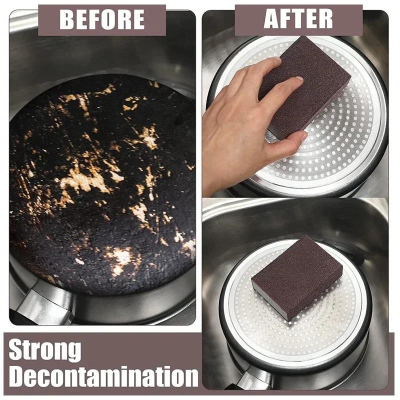 1/10pcs Rust Remove Sponge Carborundum Eraser Household Cleaning Brush Descaling