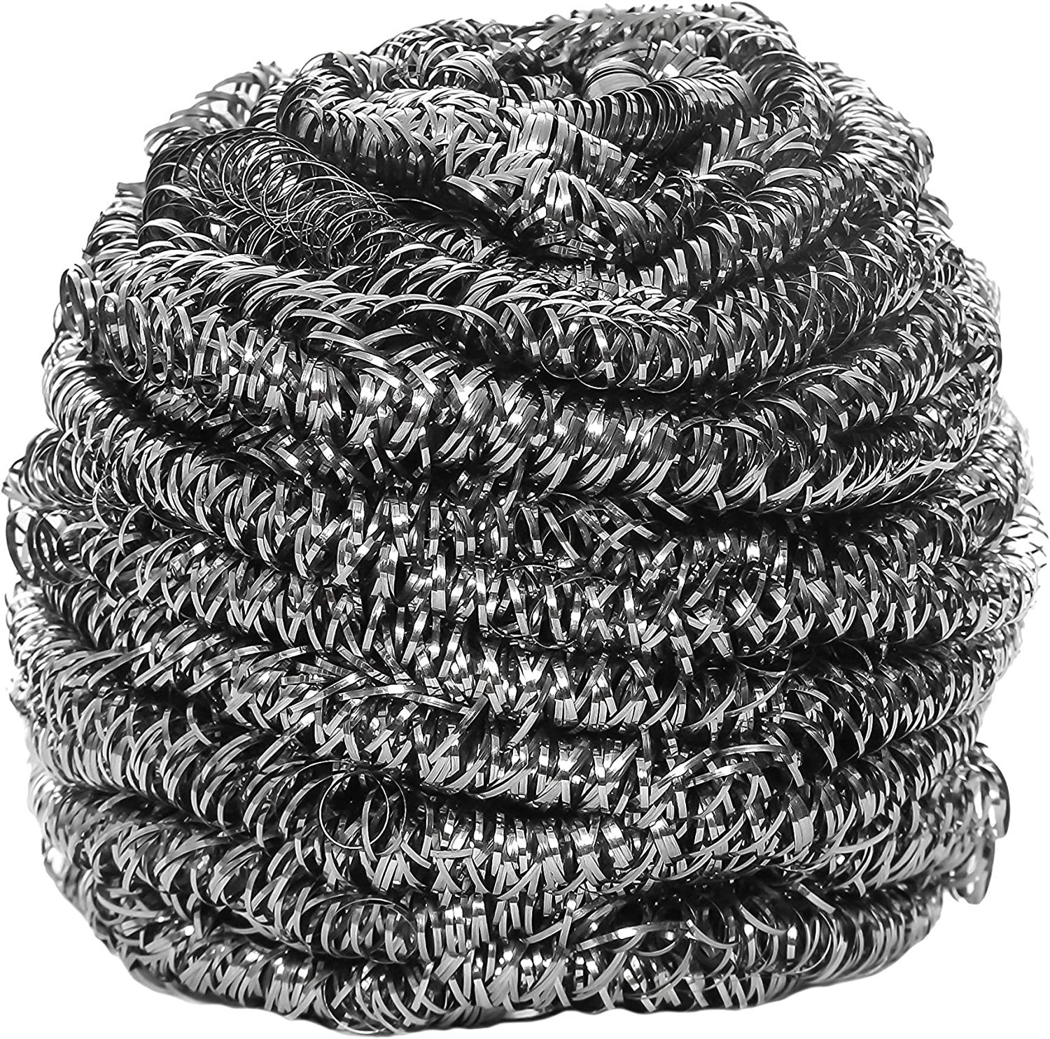 Kingseal Stainless Steel Scrubbers, Scrub Pads, Heavy Duty, 50 Gram Weight