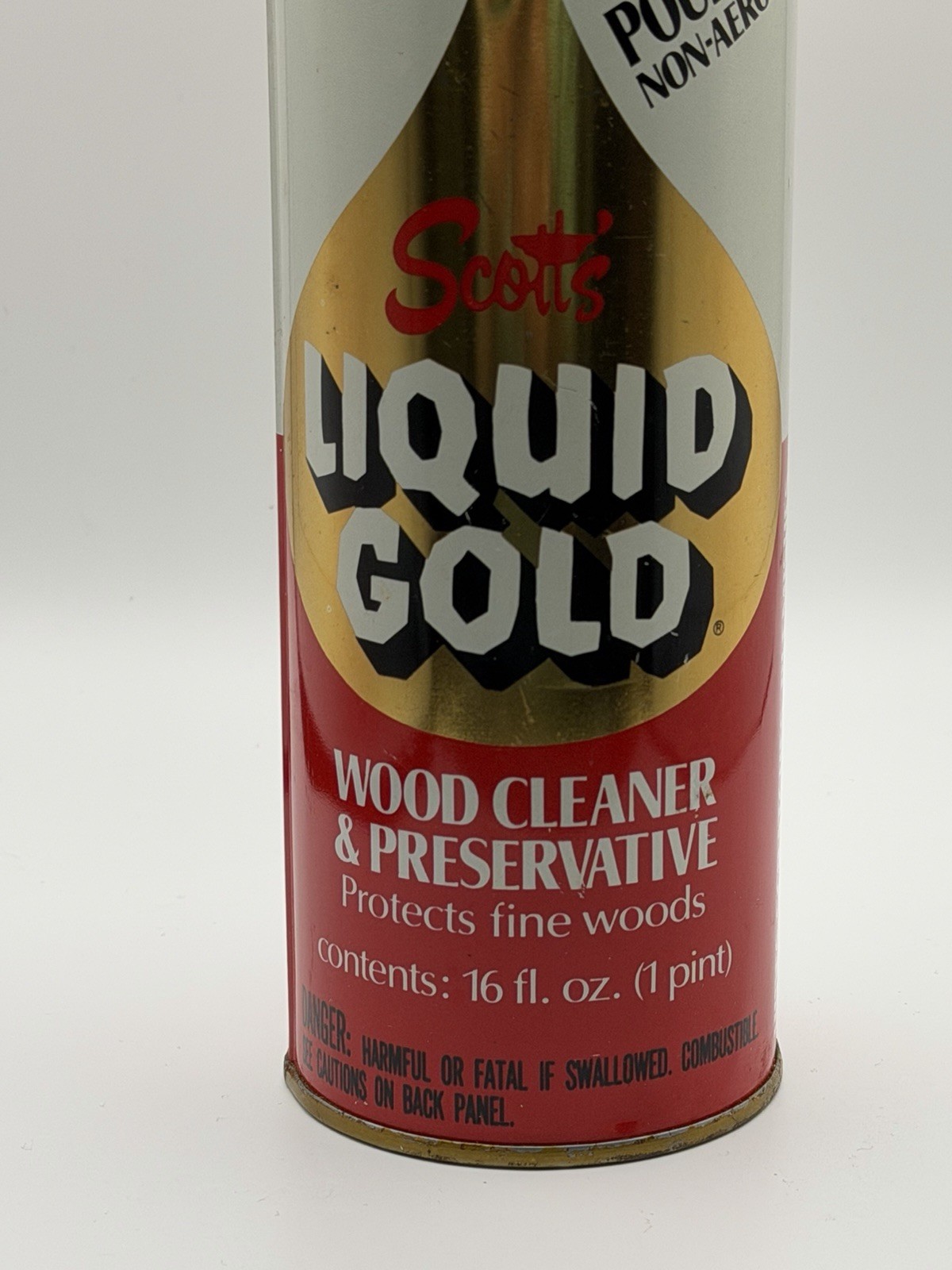 Vintage Scott’s Liquid Gold Wood Cleaner & Preservative Pourable Non Aerosol