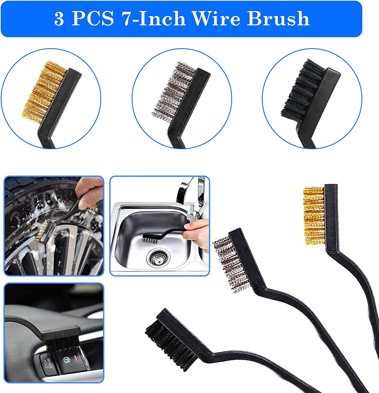 26Pcs Auto Cleaning Brush Set – Interior/Exterior, Wheels Drill Brushes, Buffing