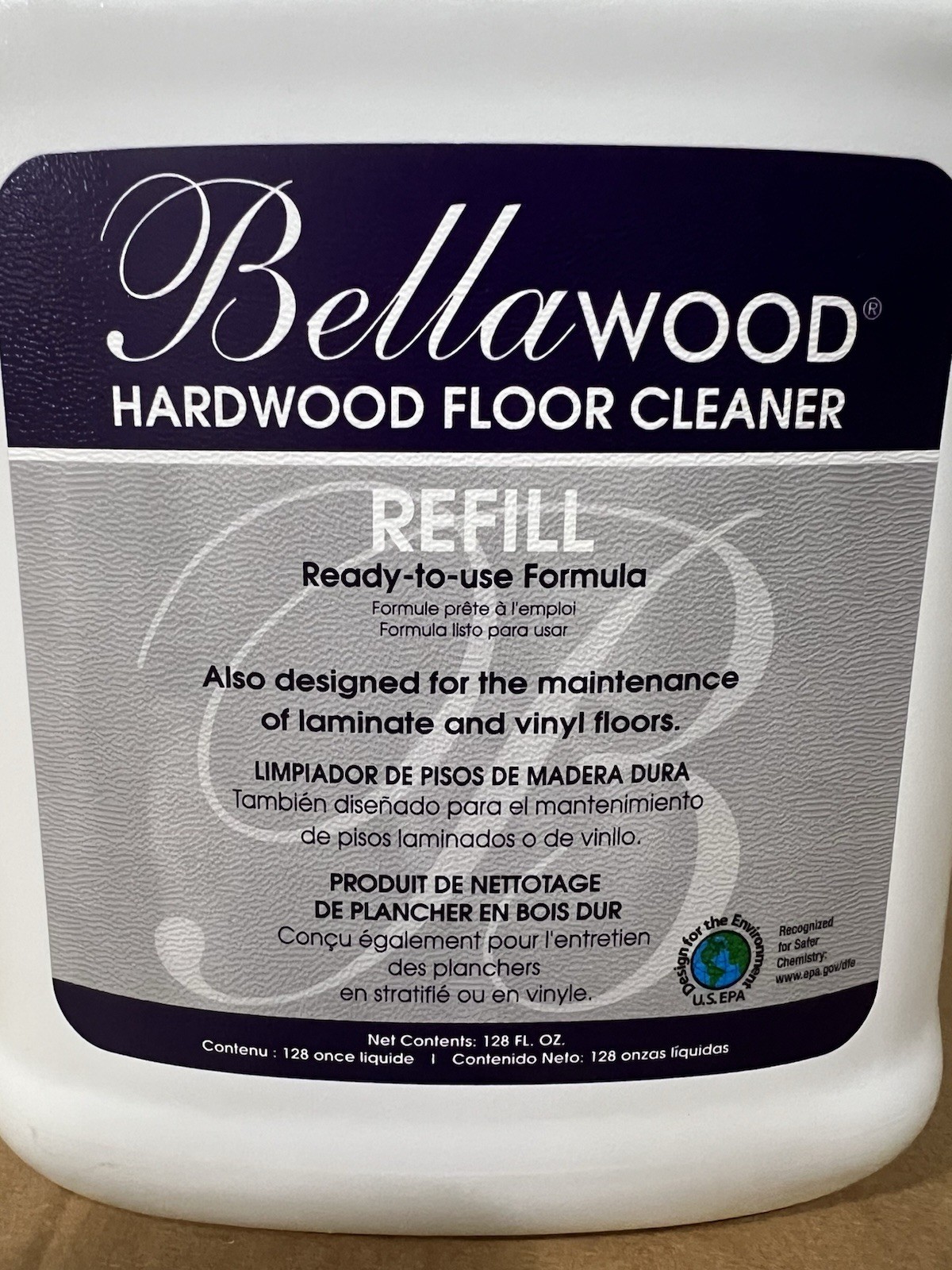 Bellawood Hardwood Floor Cleaner Refill 128oz Hardwood LaminateVinyl Maintenance
