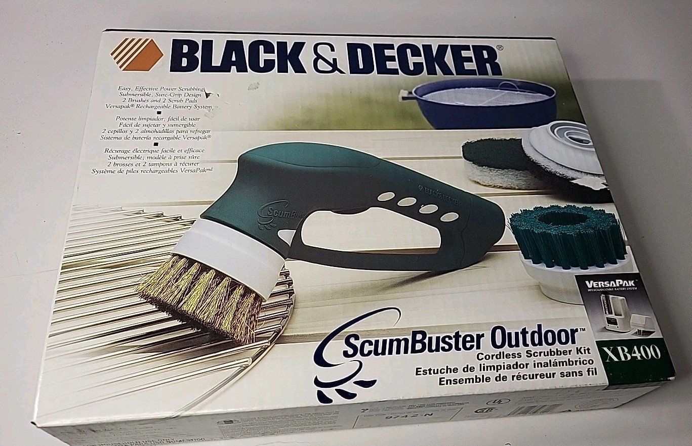 Black and Decker ScumBuster Indoor/Outdoor Power Scrubber XB400