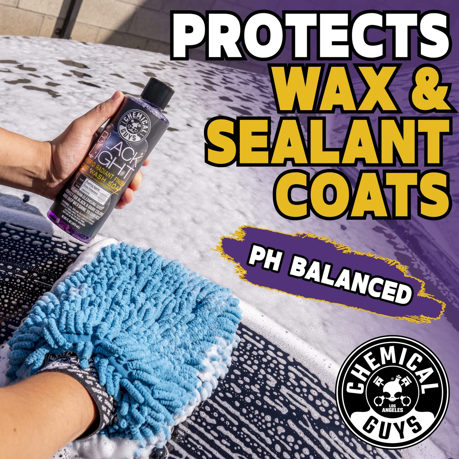 Foaming Car Wash Soap for Foam Cannons and Guns High-Performance Black