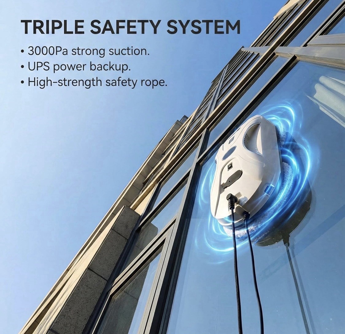 Window Cleaning Robot 2026 Auto Dual Spray, Intelligent Cleaning w/Path Plan’g