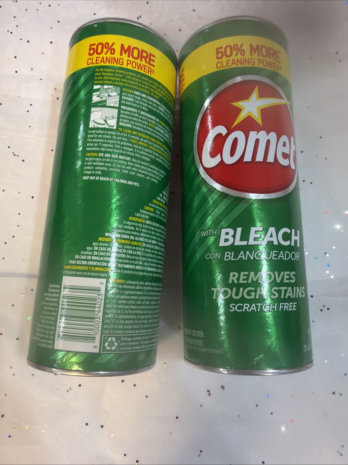 Comet All Purpose Cleaner With Bleach 21oz Lot of 2 Bathroom Kitchen Cleaners