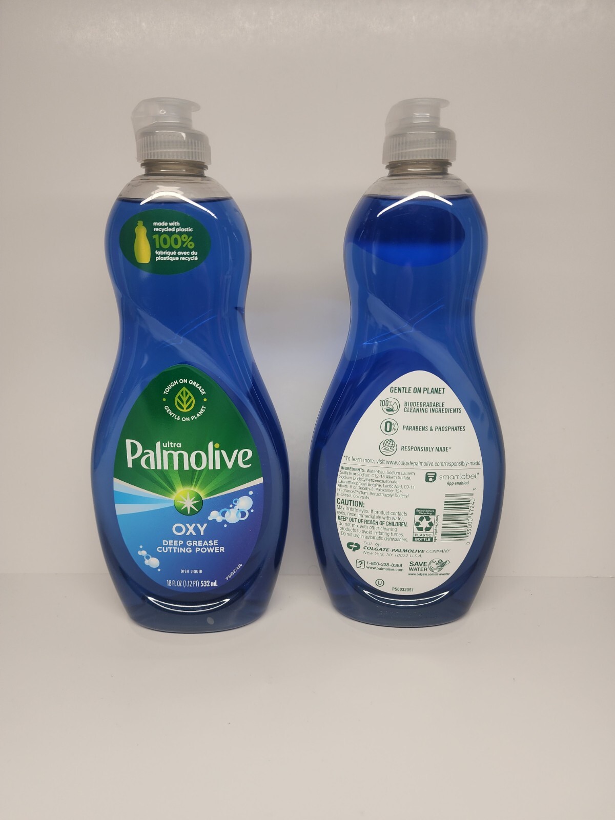 Palmolive Ultra Oxy Liquid Dish Soap, Power Degreaser, 18 fl oz ( 2 Bottle )
