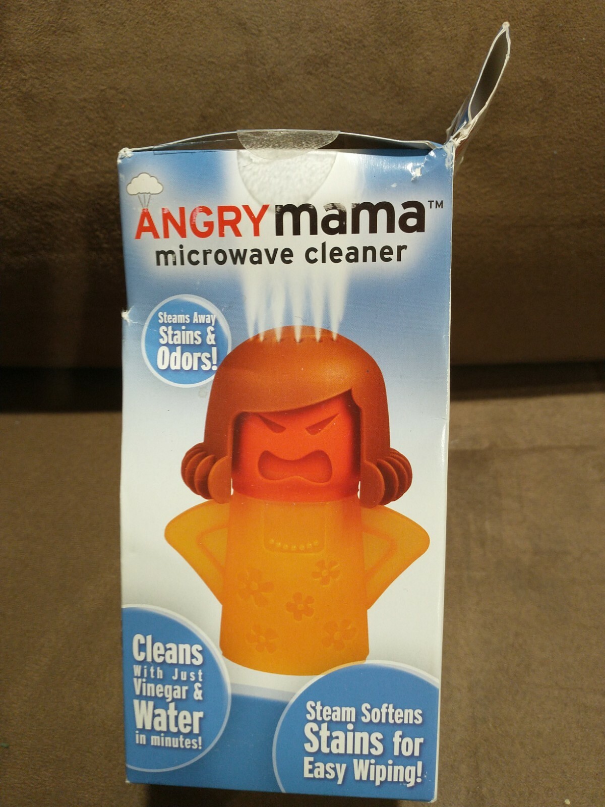 Angry Mama Easy Microwave Steam Stains & Odors Cleaner Cleanser Funny Gift