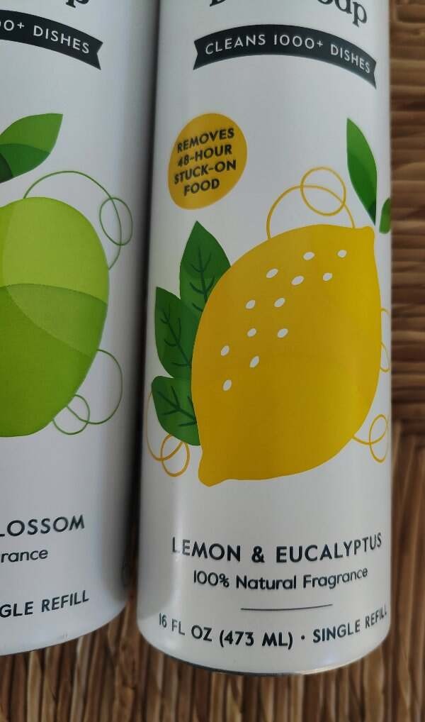 Grove Co. Ultimate Dish Soap 16 Ounce TWO Apple & Pear Blossom Lemon Eucalyptus