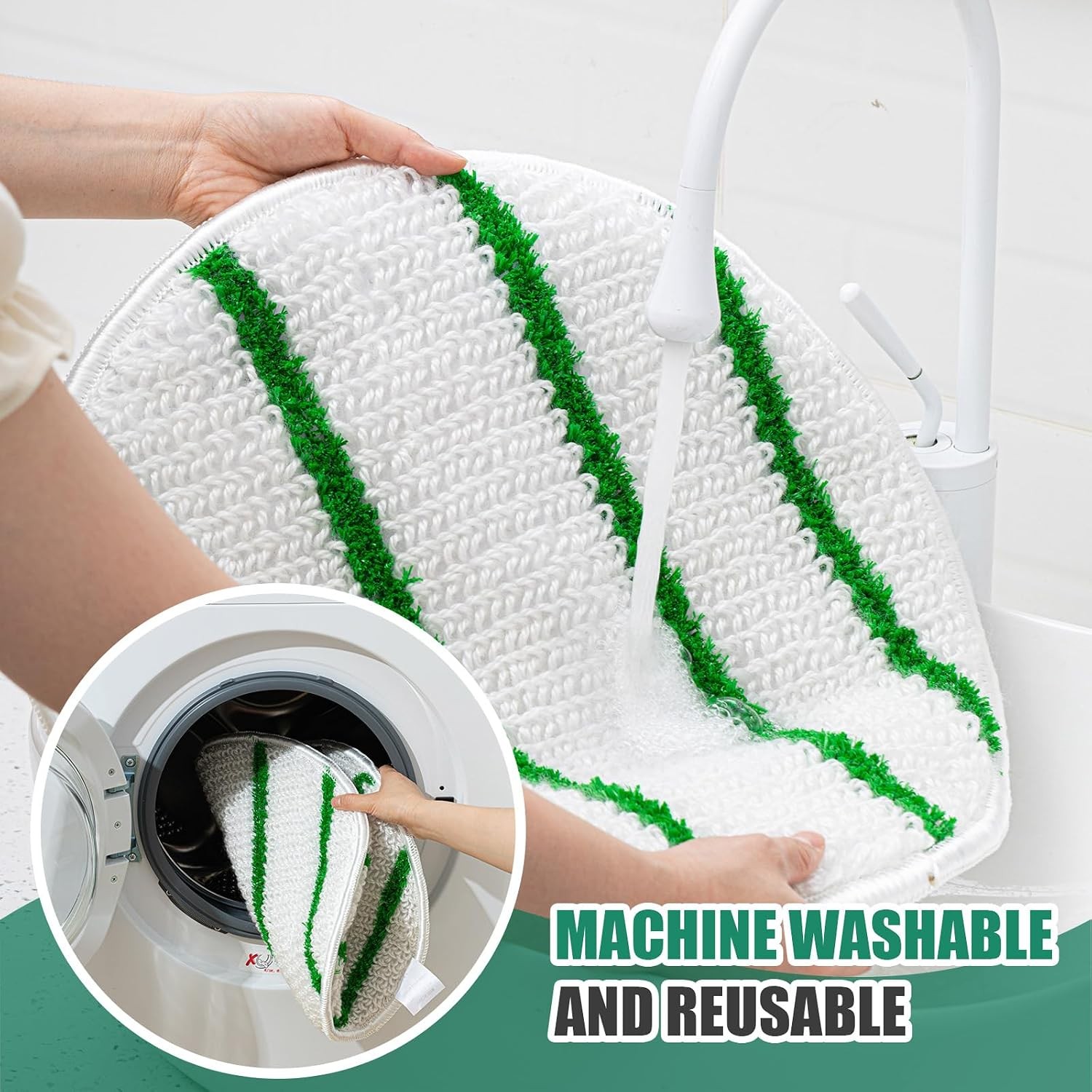 Tioncy 3 Pack 17″ Carpet Bonnet Scrubber Pads Commercial Cleaning